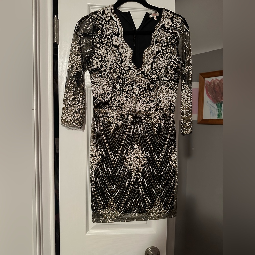 Amazing embellished cocktail dress!